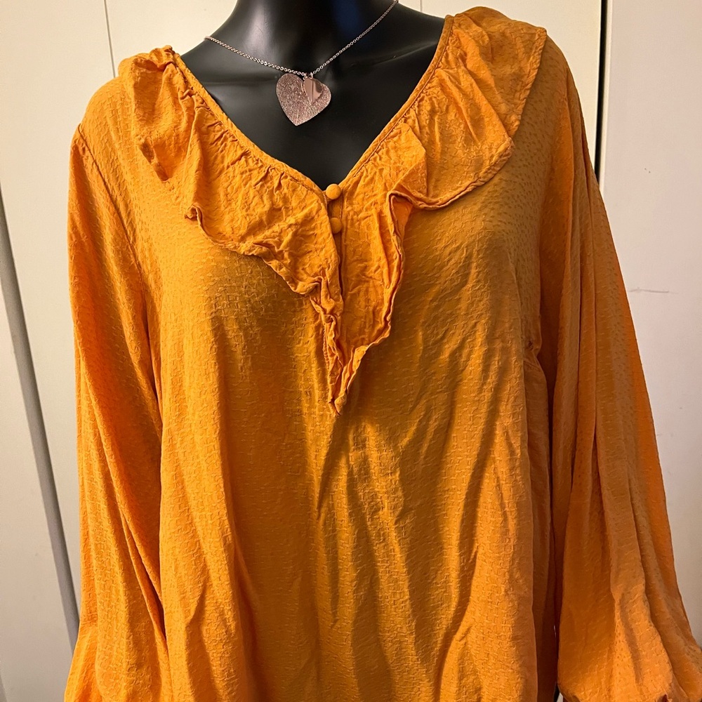 Gold color top from Target. Size 2x.